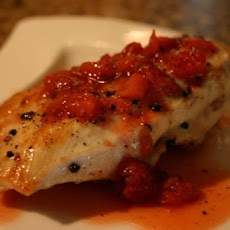 Gorgonzola Stuffed Chicken Breasts With Strawberry Gastrique