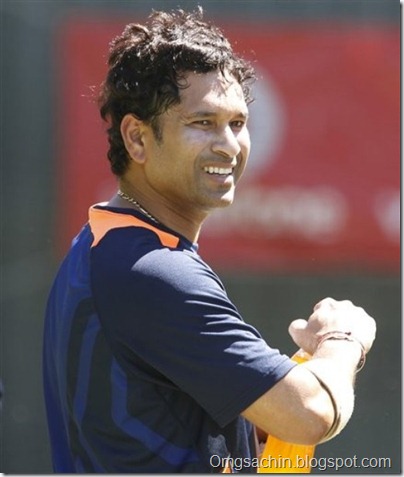 India's Sachin Tendulkar takes a break during a training session at the WACA in Perth, Australia on Wednesday, Jan. 11, 2012. Australia will play India in the third test starti