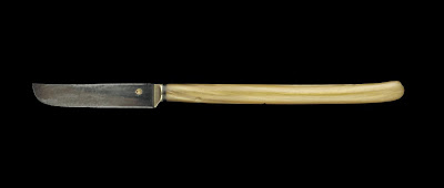 Pen knife | Origin:  Turkey | Period: 18th-19th century  Ottoman period | Details:  Not Available | Type: Horn, metal | Size: H: 18.7  W: 1.2   D: 0.9  cm | Museum Code: S1991.7 | Photograph and description taken from Freer and the Sackler (Smithsonian) Museums.
