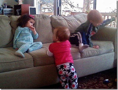 amelia plays with kids