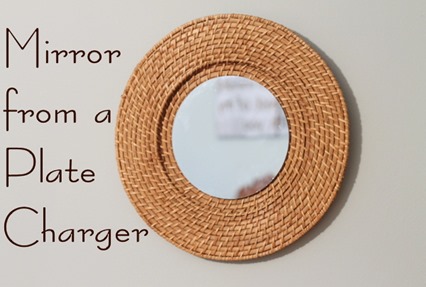 The Country Chic Cottage--Mirror using a Plate Charger easy mirror update