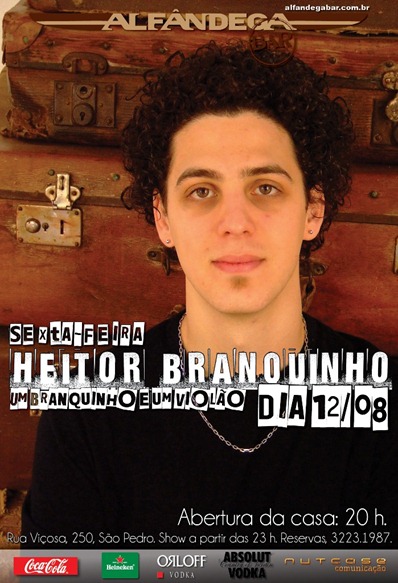 Flyer Heitor Branquinho - Alfândega Bar