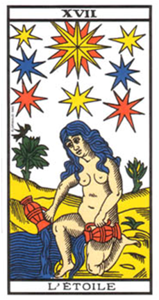 La Estrella. Tarot de Marsella La Estrella. Tarot de Marsella