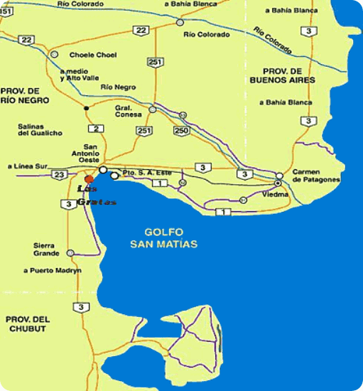 las grutas mapa