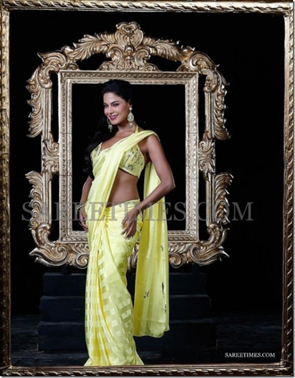 Veena_Malik_Yellow_Saree