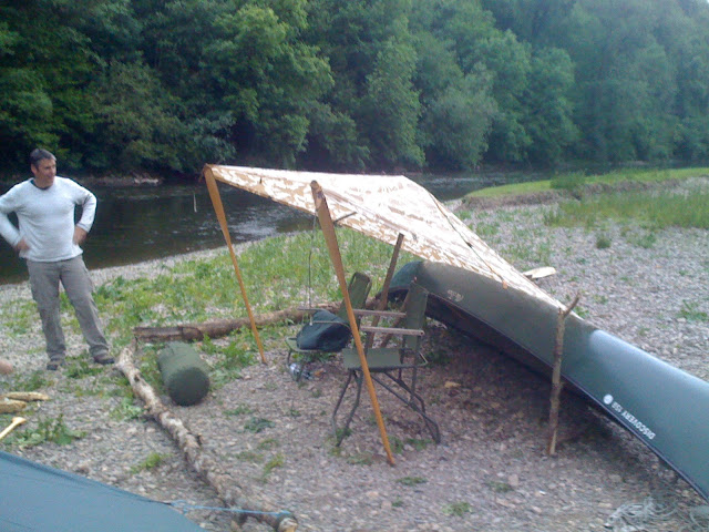 Nice tarp-rig: we were expecting rain in the night