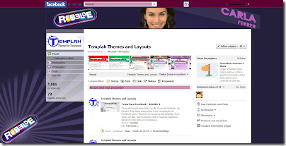 Tema skin para Facebook Carla Rebelde Tema skin para Facebook Carla Rebelde