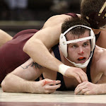 174: #2 Logan Storley (Minnesota) dec #5 Jordan Blanton (Illinois) 6-5. Photo by Mark Beshey.