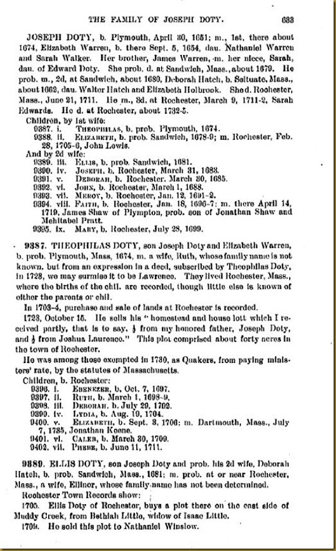 Doty-Doten Family In America-The Family of Joseph Doty8 Doty-Doten Family In America-The Family of Joseph Doty8