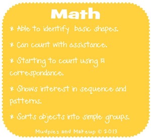 Preschool Math Skills Preschool Math Skills