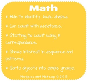 Preschool Math Skills