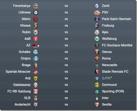 Europa League draw