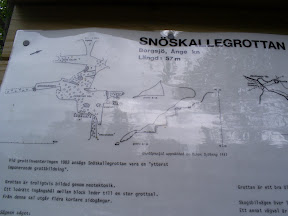Skiss över snöskallegrottan