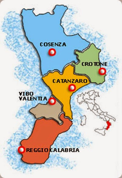 calabria map