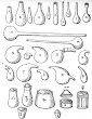 Chemical Utensils From Andreas Libavius Alchymia 1606