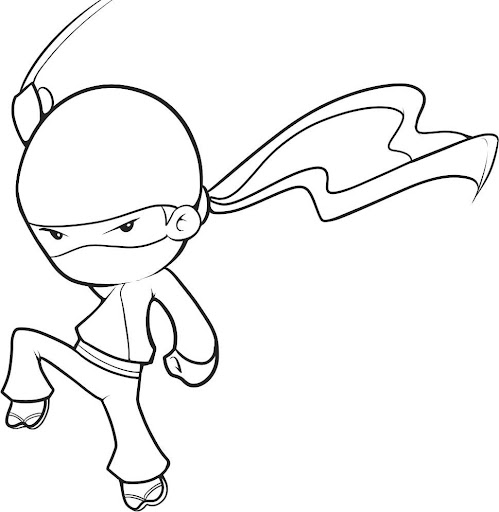 DIBUJOS DE NINJAS PARA COLOREAR – Dibujos para colorear