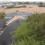 Rond point innondé