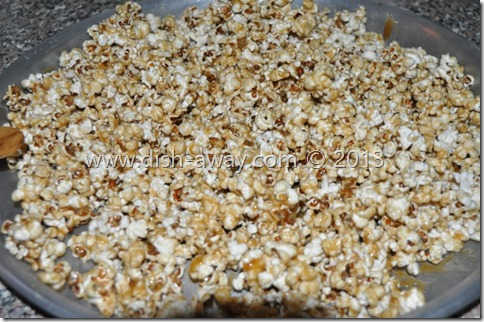 Caramel Popcorn Recipe by www.dish-away.com