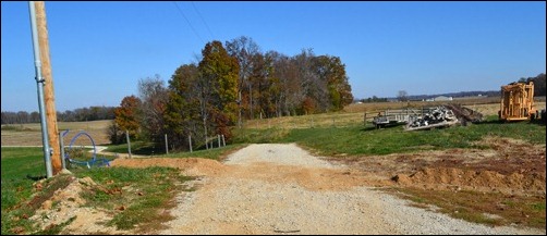 driveway trench filled in