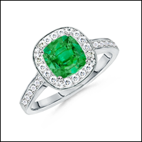 Cushion-Emerald-and-Diamond-Border-Ring-SR0152E-WG-AAA-EM