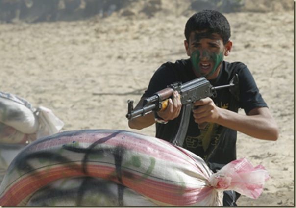 PALESTINIAN-ISRAEL-CONFLICT-GAZA-MILITARY-SUMMER CAMP