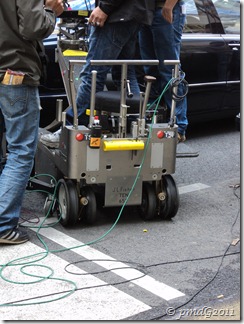 Sur un tournage, Paris