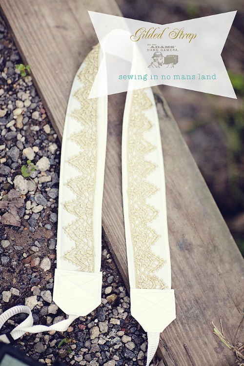 gilded camera strap tutorial
