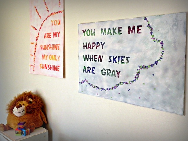 fingerpainted song lyric art