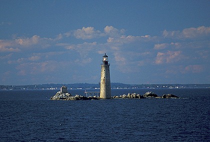 Boston Harbor lighthouse afternoon