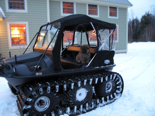 Even Ghenghis Khan liked this six wheeled Argo.  I have to admit, he is pretty cute.  Right, Franny?