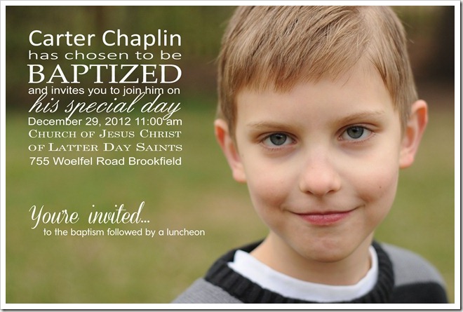 Carter's Baptism