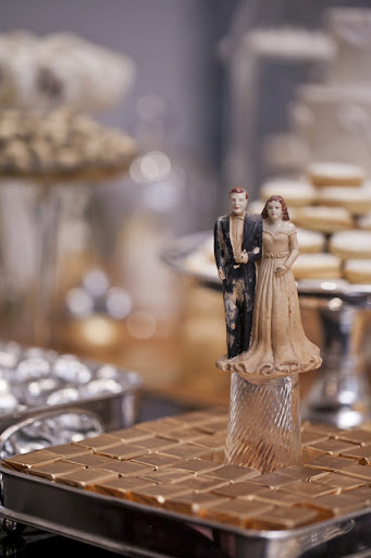 These Paris Caramels from Crossings went perfectly with this cake topper.