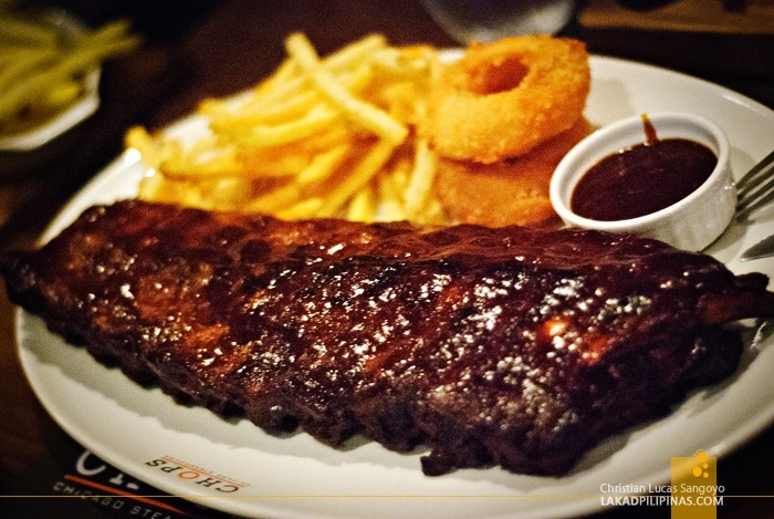 Barbeque Pork Ribs at Chops Chicago Steakhouse 