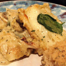 Lighter White Sauce Chicken Lasagna