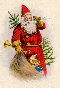 christmas santa vintage image graphicsfairy003b