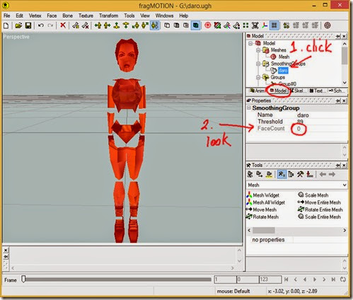 Must not have smoothing group FaceCount of 0 Must not have smoothing group FaceCount of 0