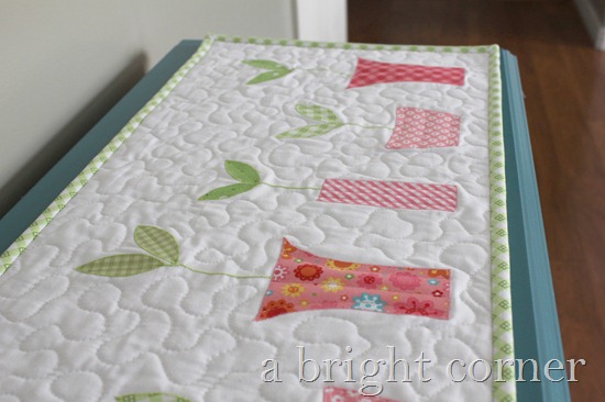 Sprouts Table Runner and Topper pattern from A Bright Corner