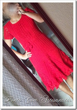 VESTIDO ABACAXIS VERMELHO