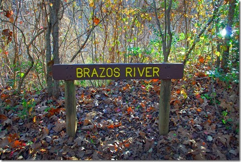 Brazos River Sign