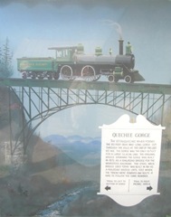 8.8.11 VT Quechee Gorge railroad sign 8.8.11 VT Quechee Gorge railroad sign