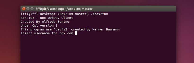 Box2Tux - configurazione
