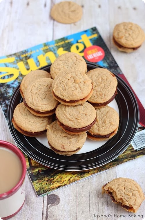 peanut butter chocolate filled cookies