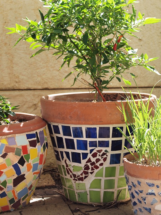 mosaic pots