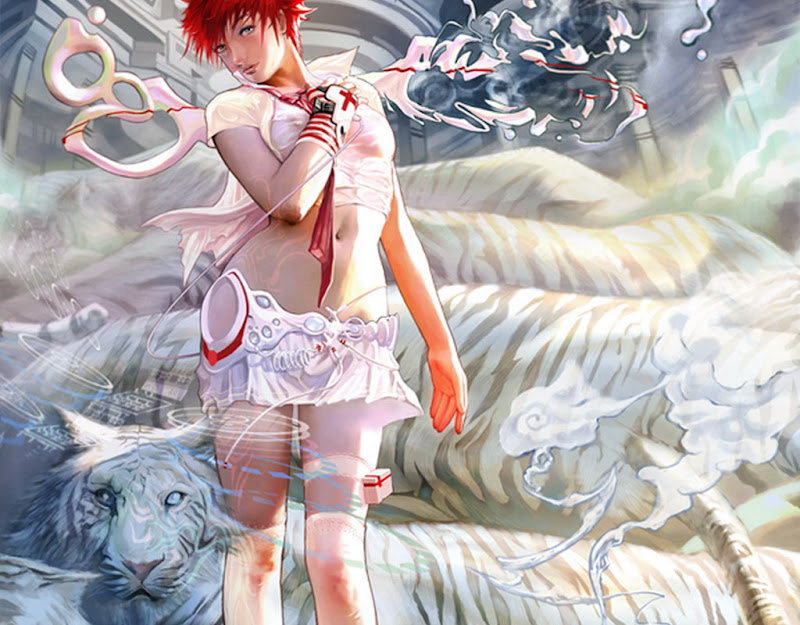 White Tigers And A Girl, Magic Beauties 3