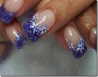 Uñas de gel decoradas-rojo y plateado-nail artEstilobook crear la ...