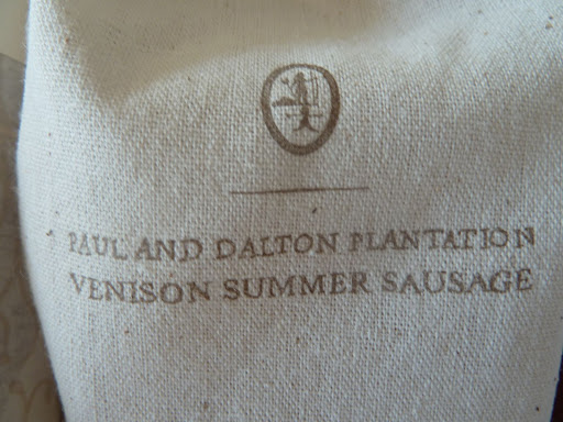The bags the summer sausage came in were silkscreened with the logo of the plantation.