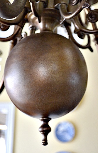 Brass Chandelier S Makeover At The Picket Fence 055