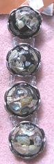 black silver dicohric shell bracelet beads2