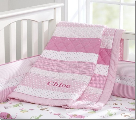 Nice-pink-bedding-for-pretty-girls-nursery-from-prottery-barn-3-524x462