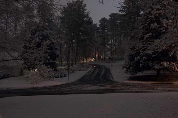 The snow allowed for some interesting lighting.